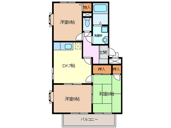 甚目寺駅 徒歩21分 2階の物件間取画像